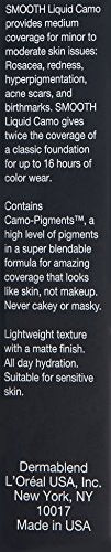 Dermablend Smooth Liquid Camo Medium to High Coverage Foundation Makeup with SPF 25, 30N Camel, 1 fl. oz.