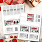 Christmas Candy Bar and Water Bottle Templates - Buffalo Plaid