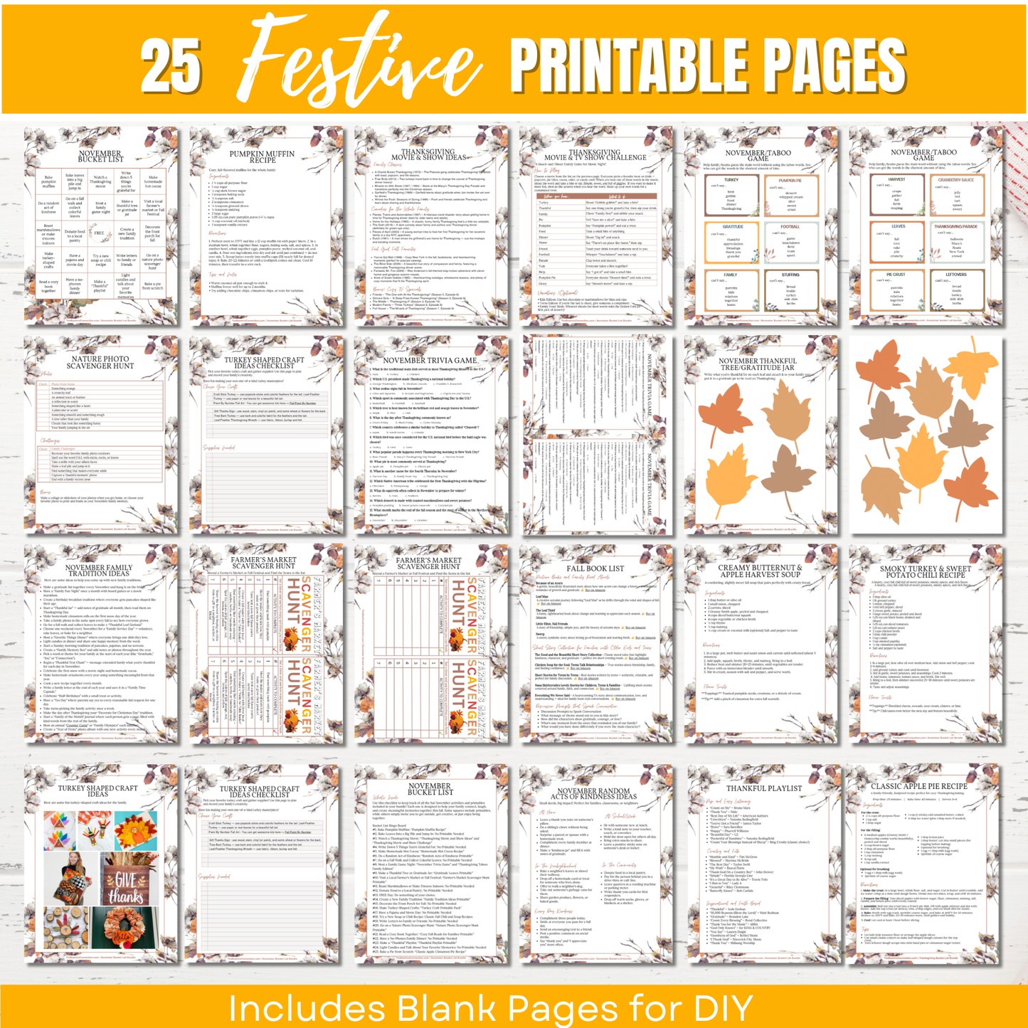 November Bucket List Bundle for Families