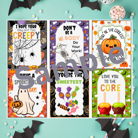 Image of Halloween Lunch Box Notes