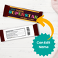 Editable Hershey Candy Bar Wrapper Template