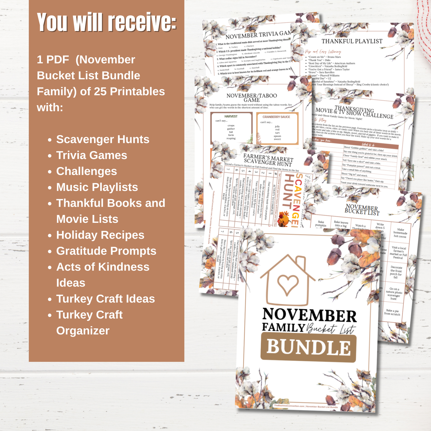 November Bucket List Bundle for Families