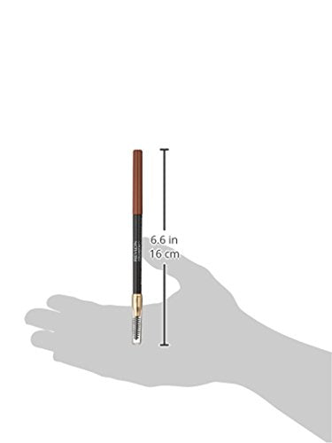 Revlon ColorStay Eyebrow Pencil with Spoolie Brush, Waterproof, Longwearing, Angled Tip Applicator, 215 Auburn, 0.012 oz