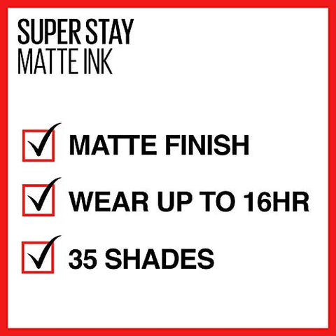 Maybelline SuperStay Matte Ink Un-nude Liquid Lipstick, Seductress, 0.17 Fl Oz, Pack of 1