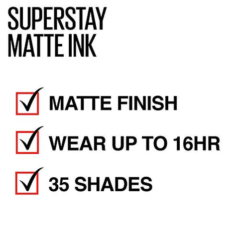 Maybelline SuperStay Matte Ink Un-nude Liquid Lipstick, Seductress, 0.17 Fl Oz, Pack of 1