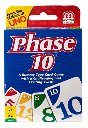 Phase 10 Card Game Styles May Vary