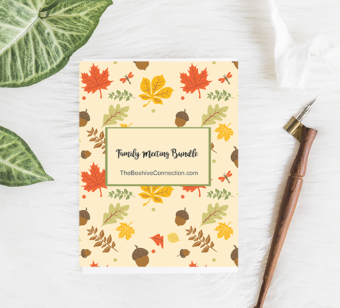 Fall Family Meeting Planner - Printable