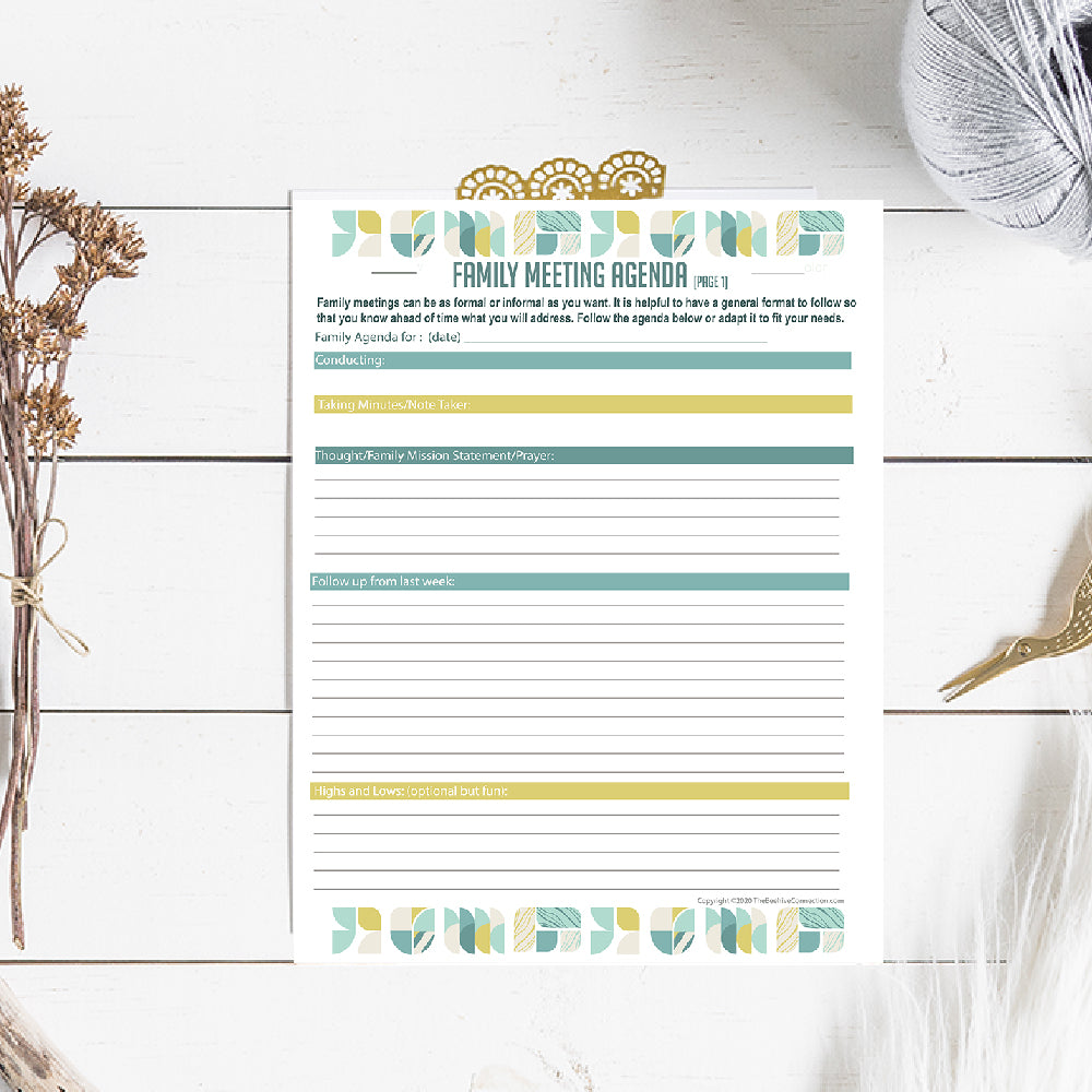 Exclusive Family Meeting Planner Bundle