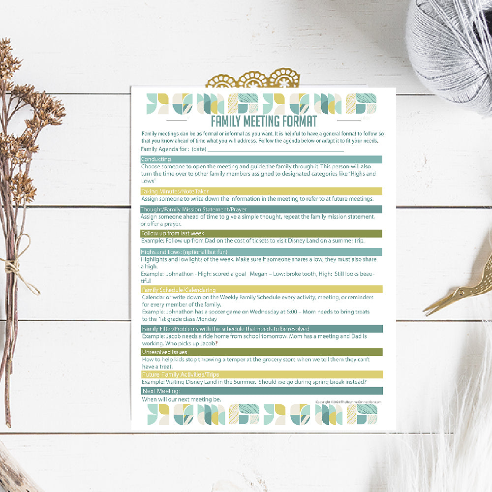 Exclusive Family Meeting Planner Bundle